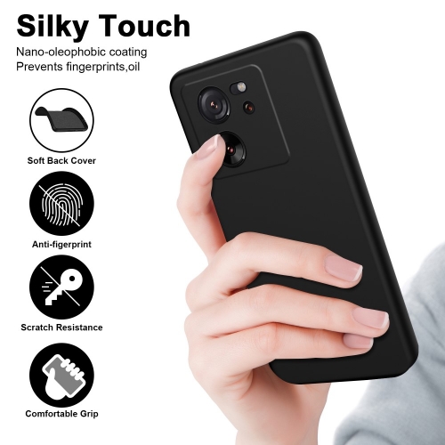 Силиконов калъф LUX за Xiaomi 13T/13T Pro, Черен