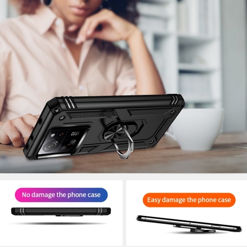 Удароустойчив калъф Hybrid Cover за Xiaomi 13T/13T Pro, Черен
