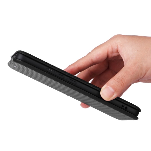 Калъф Тефтер Carbon за Xiaomi 13T/13T Pro, Черен