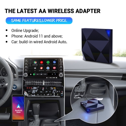 Безжичен Carplay Android Auto адаптер CP-79, Син