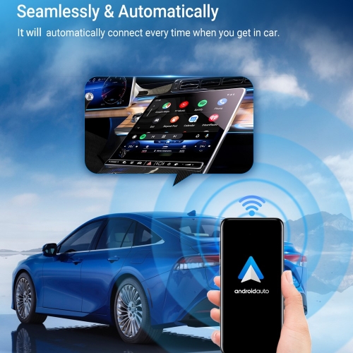 Безжичен Carplay Android Auto адаптер CP-79, Син