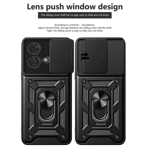 Удароустойчив калъф Slide Camera за Motorola Edge 40 Neo 5G, Черен