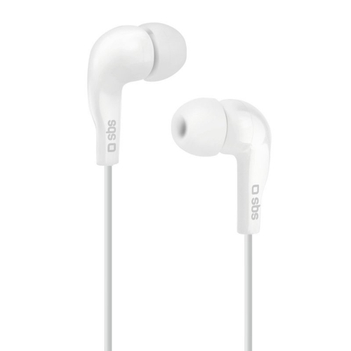Слушалки с микрофон SBS MIX 10, Jack 3.5mm, Бял
