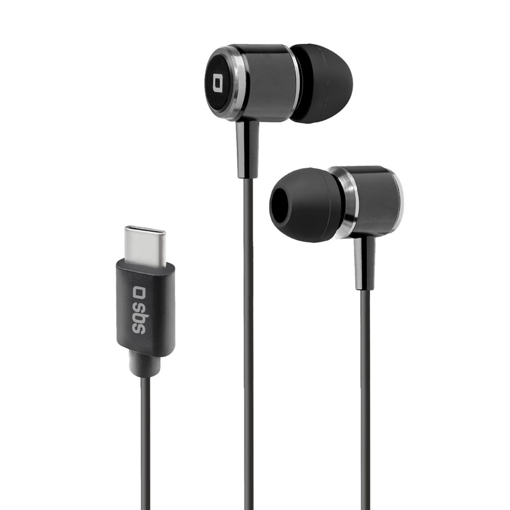 Слушалки с микрофон SBS MIX 100, TYPE-C, Черен