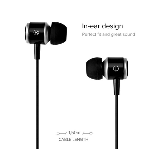 Слушалки с микрофон SBS MIX 100, TYPE-C, Черен