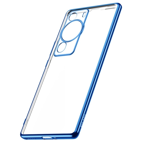 Силиконов калъф SULADA за Huawei P60/ P60 Pro, син-прозрачен