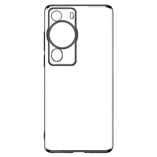 Силиконов калъф SULADA за Huawei P60/ P60 Pro, черен-прозрачен