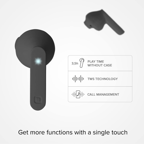 Безжични слушалки SBS AIR FREE, BLUETOOTH TWS, Черен
