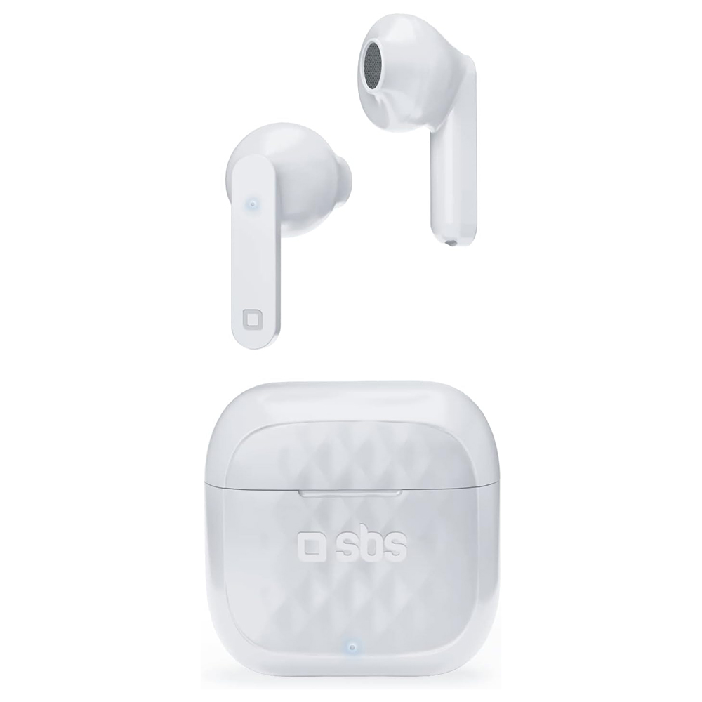 Слушалки с микрофон SBS AIR FREE, BLUETOOTH TWS, Бял