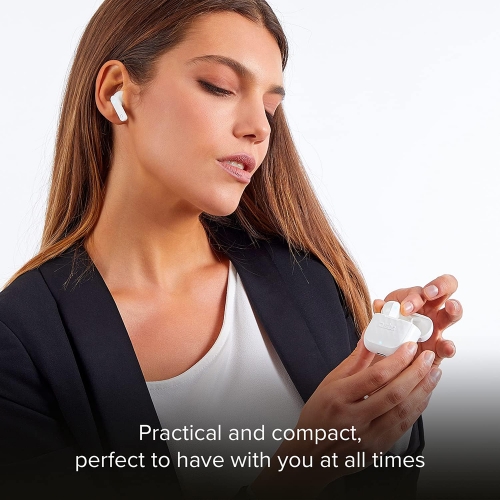 Слушалки с микрофон SBS AIR FREE, BLUETOOTH TWS, Бял
