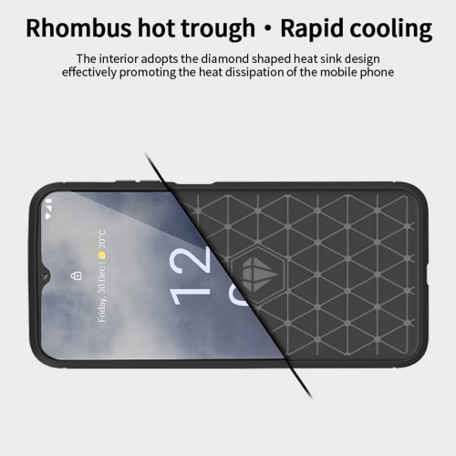 Силиконов калъф MOFI JK Carbon за Nokia G60 5G, Черен