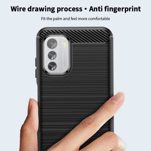 Силиконов калъф MOFI JK Carbon за Nokia G60 5G, Черен