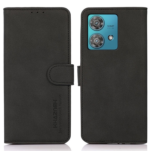Калъф Тефтер KHAZNEH за Motorora Moto G84 5G, Черен