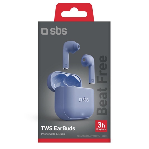 Безжични слушалки SBS BEAT FREE, BLUETOOTH TWS, Син