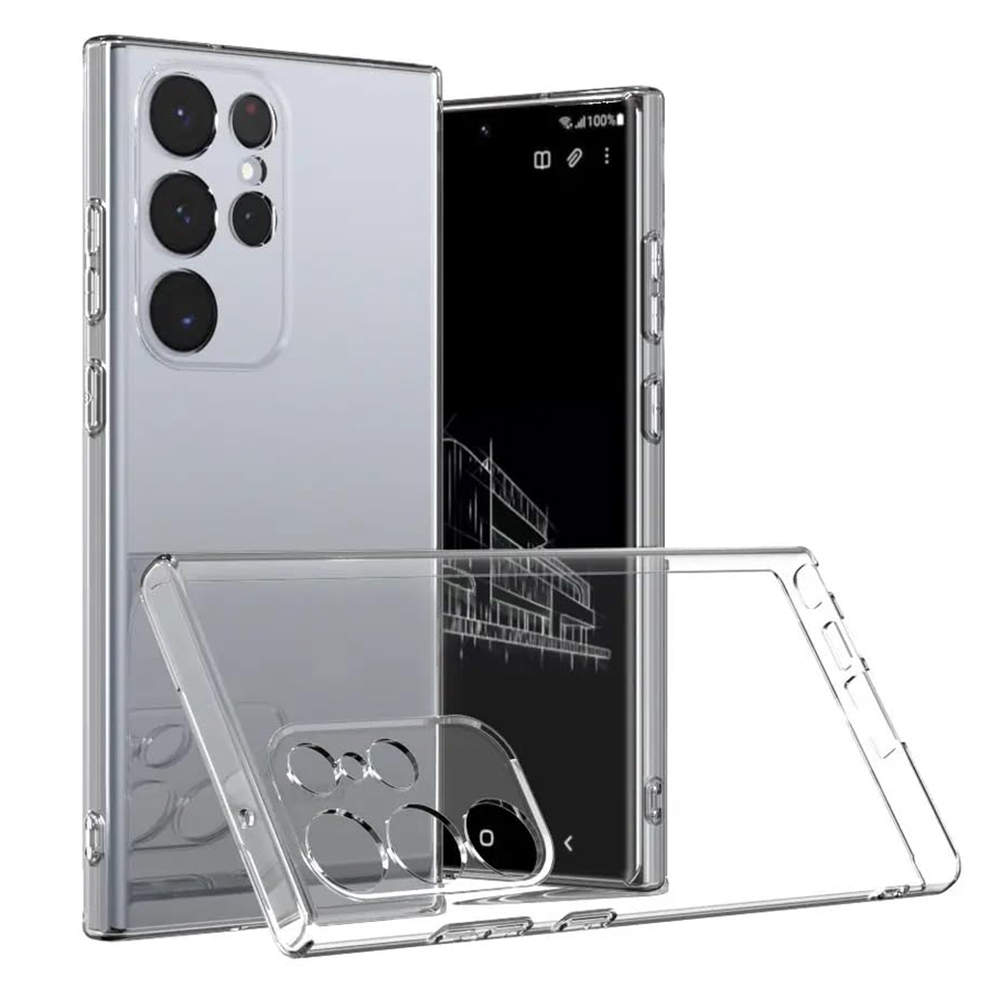 Силиконов калъф за Samsung Galaxy S24 Ultra, 2 mm, Прозрачен