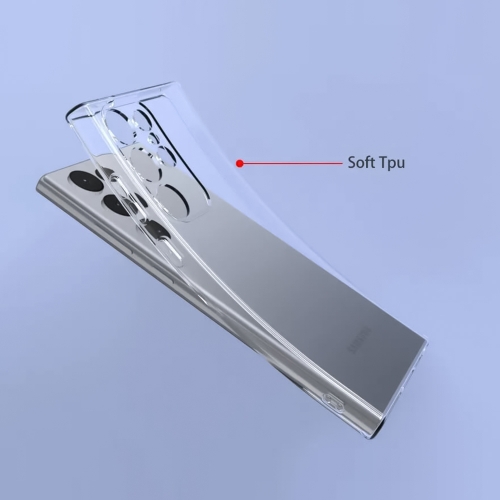 Силиконов калъф за Samsung Galaxy S24 Ultra, 2 mm, Прозрачен