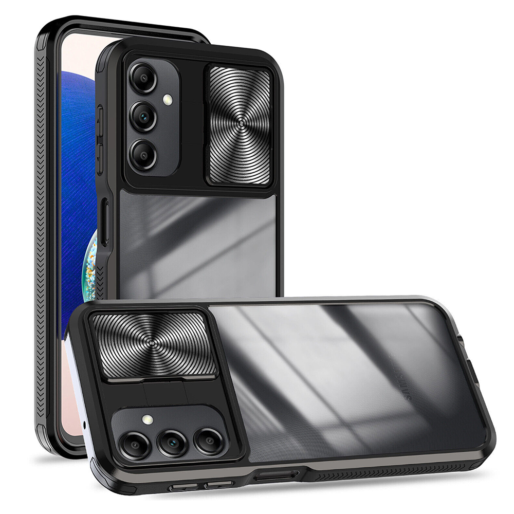 Удароустойчив калъф Slider за Samsung Galaxy A14 5G, Черен