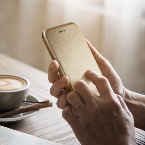 Калъф Тефтер ELEGANCE за Samsung Galaxy S24 Ultra, Златист