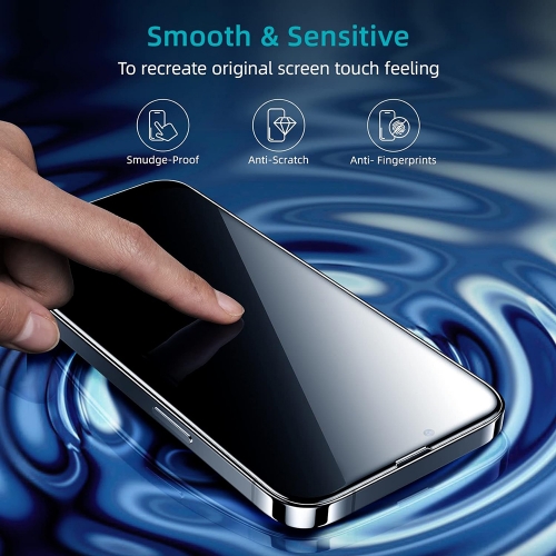 Стъклен протектор Smart Glass Full Glue за iPhone 14 Plus, Черен