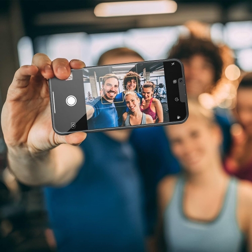Стъклен протектор Smart Glass Full Glue за iPhone 14 Plus, Черен