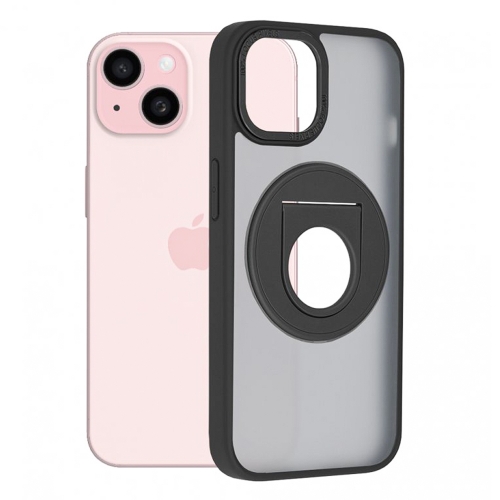 Удароустойчив калъф Techsuit MagSF Ghost Holder за iPhone 15 Plus, Черен