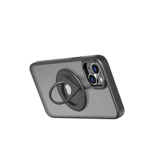 Удароустойчив калъф Techsuit MagSF Ghost Holder за iPhone 15 Plus, Черен