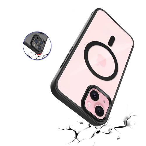 Удароустойчив калъф Techsuit MagSF Pro за iPhone 15 Plus, Черен