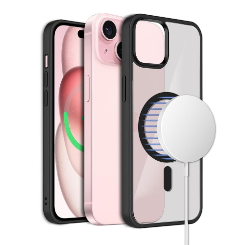 Удароустойчив калъф Techsuit MagSF Pro за iPhone 15 Plus, Черен