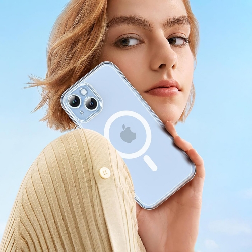 Удароустойчив калъф Techsuit MagSF Pro за iPhone 15 Plus, Прозрачен