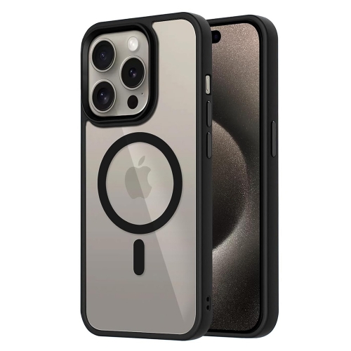 Удароустойчив калъф Techsuit MagSF Pro за iPhone 15 Pro Max, Черен