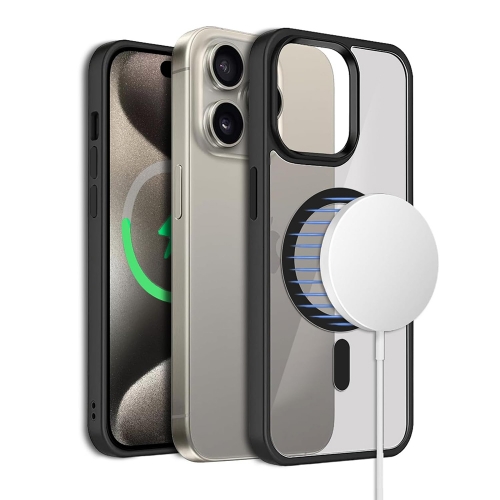Удароустойчив калъф Techsuit MagSF Pro за iPhone 15 Pro Max, Черен