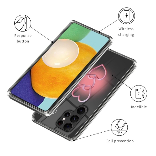 Силиконов калъф за Samsung Galaxy S24 Ultra, Сърца