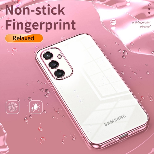 Силиконов калъф Electroplating за Samsung Galaxy S24, Розов
