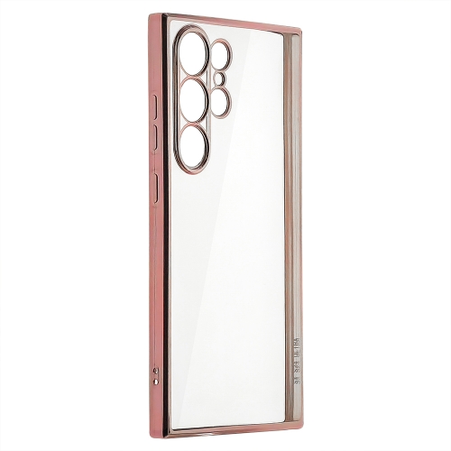 Силиконов калъф Electroplating за Samsung Galaxy S24 Ultra, Розов