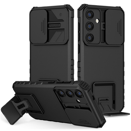 Удароустойчив калъф Anti-drop Slide за Samsung Galaxy S24, Черен