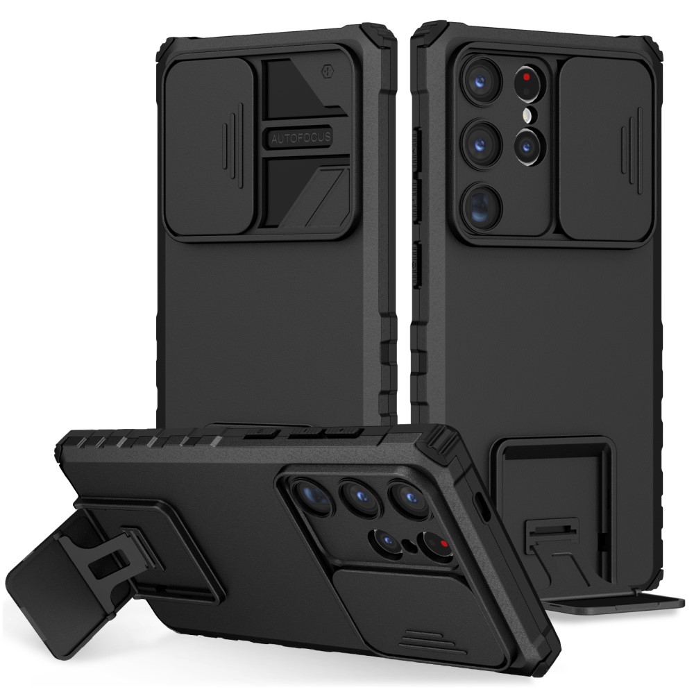 Удароустойчив калъф Anti-drop Slide за Samsung Galaxy S24 Ultra, Черен