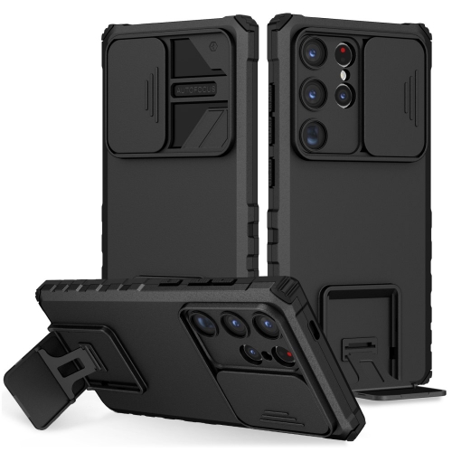 Удароустойчив калъф Anti-drop Slide за Samsung Galaxy S24 Ultra, Черен