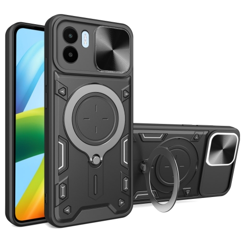 Удароустойчив калъф Rotating Kickstand за Xiaomi Redmi A1 / A2, Черен