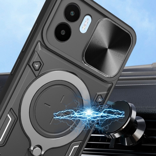Удароустойчив калъф Rotating Kickstand за Xiaomi Redmi A1 / A2, Черен
