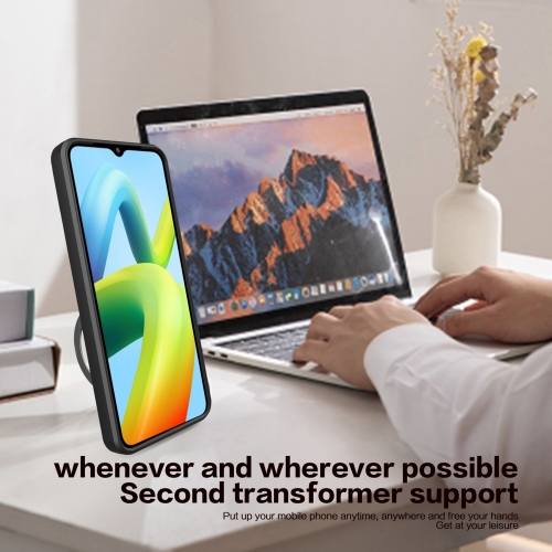 Удароустойчив калъф Rotating Kickstand за Xiaomi Redmi A1 / A2, Черен