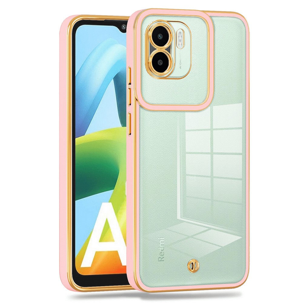 Силиконов калъф Electroplated Shockproof за Xiaomi Redmi A1 / A2, Розов