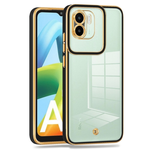 Силиконов калъф Electroplated Shockproof за Xiaomi Redmi A1 / A2, Черен