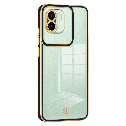 Силиконов калъф Electroplated Shockproof за Xiaomi Redmi A1 / A2, Черен
