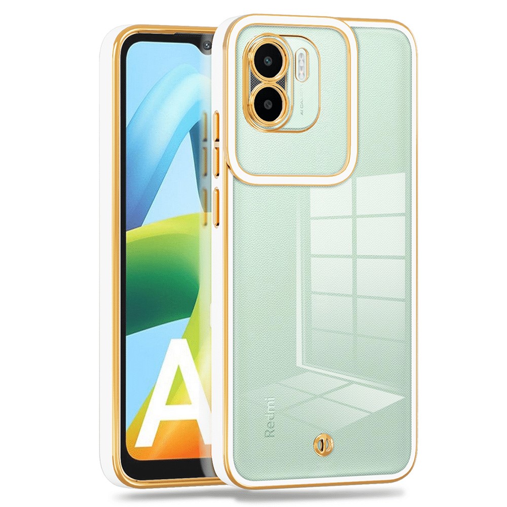 Силиконов калъф Electroplated за Xiaomi Redmi A1 / A2, Бял