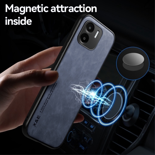 Удароустойчив калъф Leather Coated за Xiaomi Redmi A1 / A2, Син