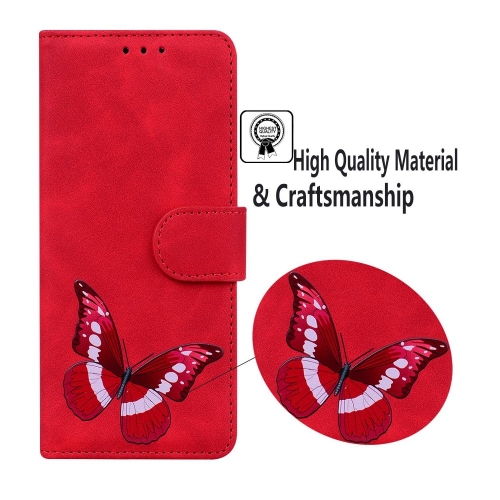 Калъф тефтер Wallet Butterfly за Nokia G42, Червен 