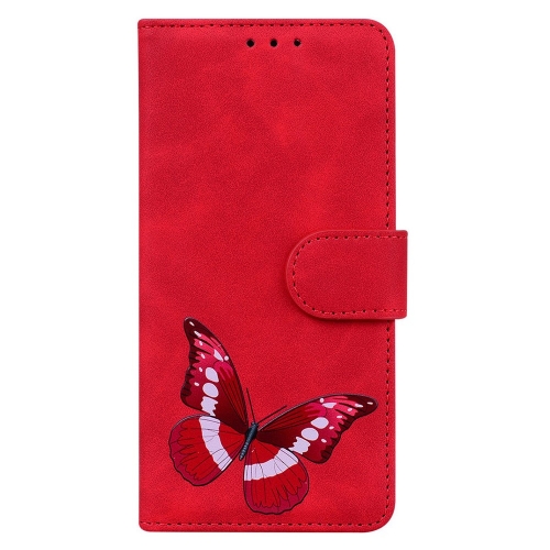 Калъф тефтер Wallet Butterfly за Nokia G42, Червен 