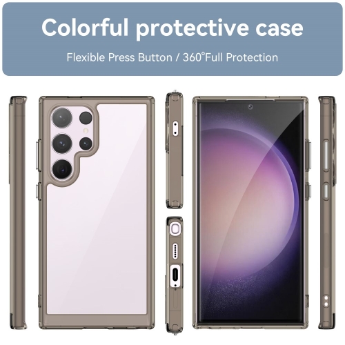 Удароустойчив калъф Acrylic за Samsung Galaxy S24 Ultra, Сив