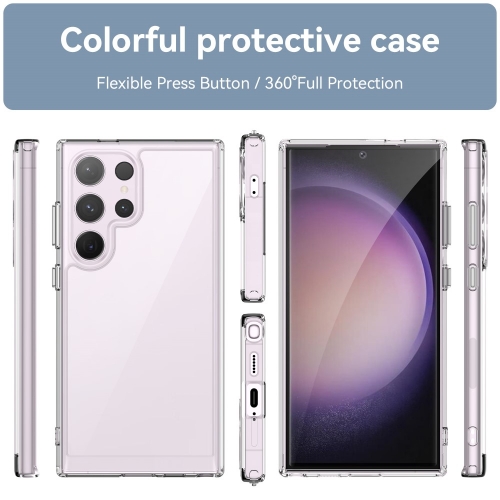 Удароустойчив калъф Acrylic за Samsung Galaxy S24 Ultra,  Прозрачен