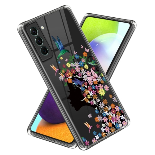 Силиконов калъф за Samsung Galaxy S24, Фея с цветя